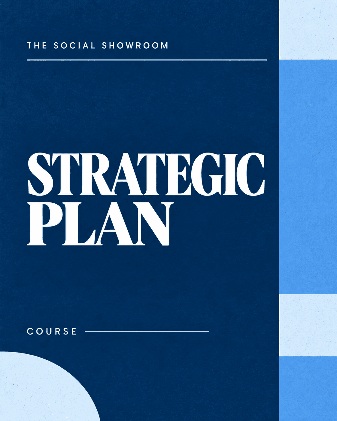 Paid course cover artwork for a social media training program